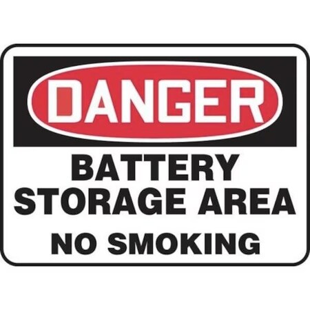 Accuform OSHA DANGER SAFETY SIGN BATTERY MELC149VS MELC149VS